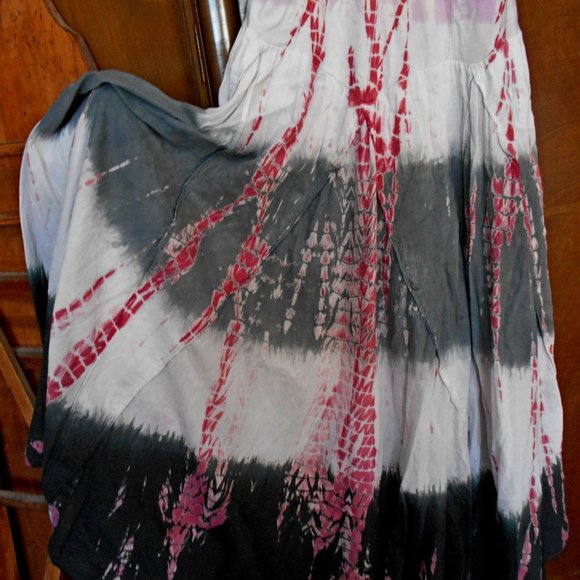 Vintage 80s Pure Cotton Gauze Hippie Dress - Picture 9 of 13